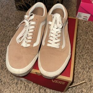 Vans tan stack form sneakers